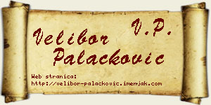 Velibor Palačković vizit kartica